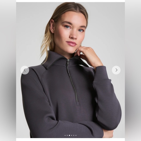 SPANX Tops - SPANX AirEssentials Half Zip in Storm